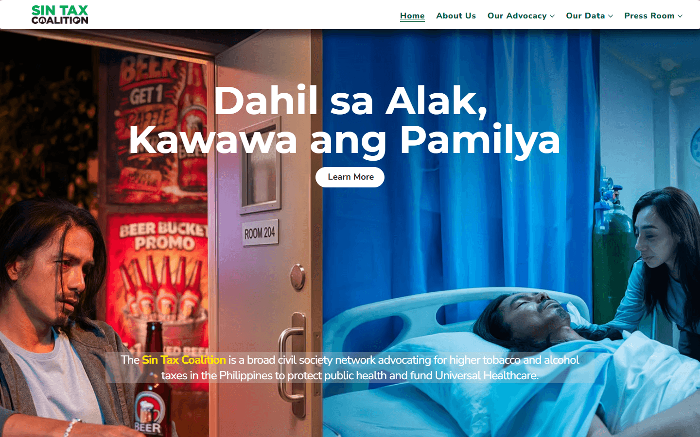 Sin Tax Coalition Advocacy Site